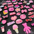 Pink Clog Charm 40+ Designs Girls Women's Kids Shoe Flamingo Butterfly Princess Charms Cute Girly Female Gift for Her Christmas Love Heart