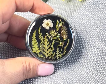 Pill box, pill case,dried flowers