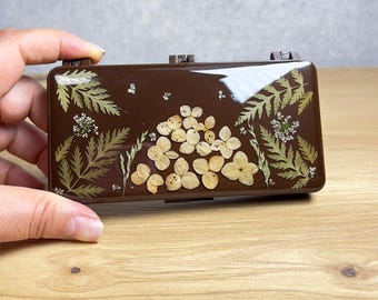 Pill Organizer 14 Days Resin Flower Box