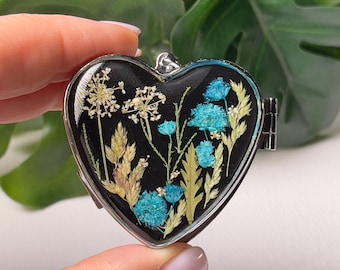 Heart Pill Box Keychain: Handmade Travel Pill Organizer