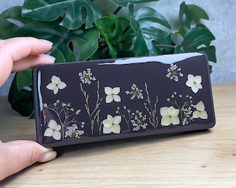 Pillerförvaring med riktiga blommor, 14 fack