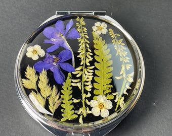 Pastillero de flores secas, resina epoxi
