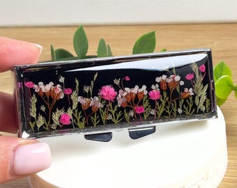 Pressed Flower Vitamin Case Botanical Pill Container