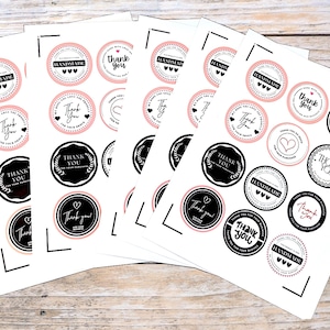 Thank You Sticker Labels Small Business Packaging Supplies