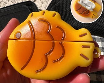 Fish Airpod Case, Taiyaki Cartoon Earphone Case, Protective Case For Airpod 1 2 3 4 Pro 2, Fish Lover Gifts