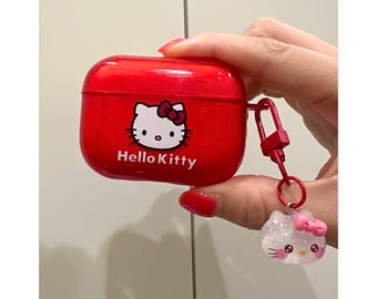 Kitty Cartoon Airpod Case, Cute Earphone Case, For Airpod 1 2 3 4 Pro 2, Gift for her