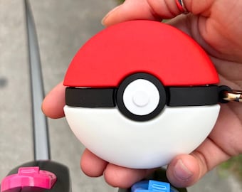 Poke Ball Airpod Case, Silicone Earphone Case, For Airpod 3 4 Pro Pro 2 | Anime gifts