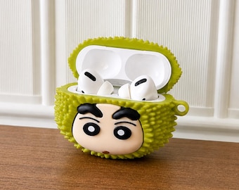 Airpod-hoesje Durian Fruit, Airpod Pro 3-hoesje siliconen, hoesje Airpod 1 2 3 4 Pro 2, Food Lover-cadeaus