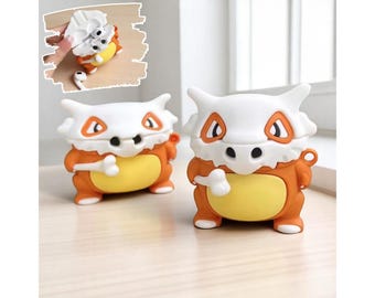 Cartoon Airpod Case, Cubone Inspired Earphone Case, Protective Case For Airpod 1 2 3 4 Pro 2 , Anime Gifts