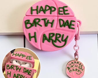 HBD Harry Airpod Case, Birthday Cake Earphone Case, For Airpod 1 2 3 4 Pro 2, Gift for Her