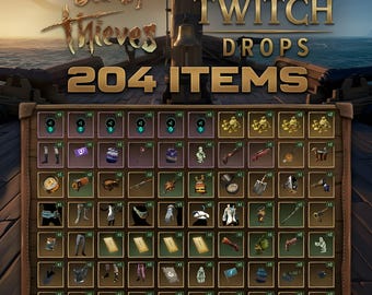Sea of Thieves - 204 Items Twitch Drops - 900k Gold + EWS/EWR/SEAs