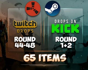 Rust Twitch & Kick Drops - All Available Rounds - 65 Items/Skins