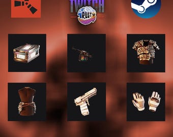 Rust Twitch Drops - Round 46 - 6 Items/Skins - Ready to Claim!