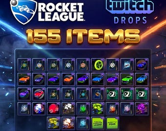 Rocket League - 155 Items Twitch Drops | RLCS 2025 & Champions Road 2025