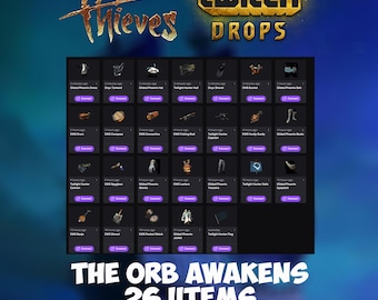 Sea of Thieves - 26 Items - The Orb Awakens Twitch Drops | EWS Bucket / Hurdy Gurdy/ Gloves/ Boots / Jacket