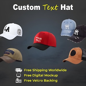 Personalized Embroidered Baseball Cap – Custom Text or Logo Hat