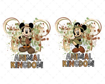 Animal Kindom Png Bundle , Family Safari Tour Png, Mouse Head Png, Safari Trip Png, Animal Kindom Png, Digital File