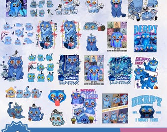 Huntrix Kpop Demon Hunters Tiger Png Bundle, Derpy Tiger Png, Kpop Huntrix Png, Kpop Movie Fan, Digital Download