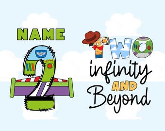 To Infinity and Beyond Personalized Png, Custom Birthday Buzz Png,  Toy Story Birthday Png, Digital File