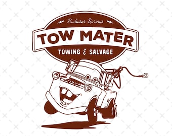Retro Tow Mater Radiator Springs Png Svg, Tow Mater Svg, Retro Mater Svg Pngh, Mater Png Svg, Mater Shirt, Cars  Svg Png, Digital Download