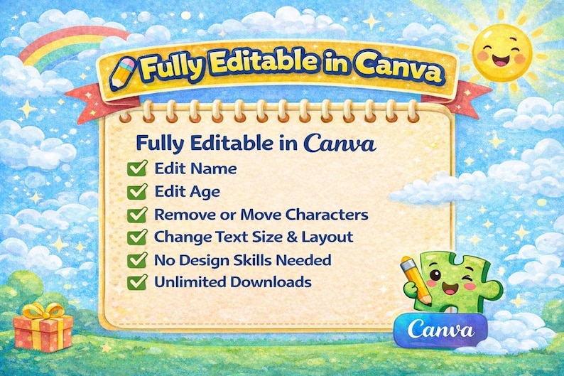 Custom Toy Story Birthday Name, Editable Toy Story PNG, Toy Story Custom Logo Name, Logo Canva Template, Birthday Shirt, image 3