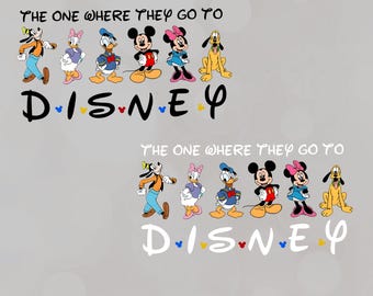 The One Where They Go To Png, Mickey And Friends Squad Png, Family Trip Png, Family Vacation Png, Instant Download
