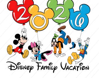 Mickey Mouse Family Vacation 2026, Digital File