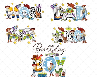 Toy Story Birthday Boy Png, Family Birthday Png, Birthday Family, Vacay Mode Png, Birthday Gift Png, Bundle Birthday Png, Digital File