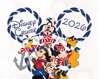 Cruise Vacation 2026 Png, Mouse and Friends Png, Cruise Family Png, Magical Kingdom Png, Family Trip 2026 Png, Digital File