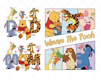 Dad Bear Png, Mom Bear Png, Winnie The Pooh Png, Family Vacation Png, Magical Kingdom Png, Mama Bear, Mother's Day Png, Instant Download