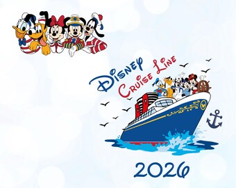 Mouse and Friends Cruise Vacation 2026 PNG (Digital File)