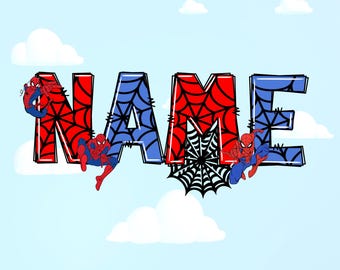 Personalized Spider And His Amazing Friends Birthday Png, Personalized Spidey Boy Birthday Png, Superhero Character Png, Digital Download