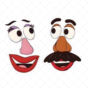 Mr. Potato And Mrs. Potato Head Png, Thanksgiving Couple T-Shirt Png, Toy Story Tee Png, Couple Fall Tee Png, Instant Download