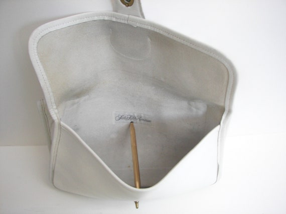 Bonnie Cashin Coach White Shoulder/Clutch Crossbo… - image 7