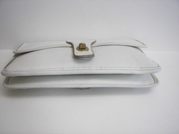 Bonnie Cashin Coach White Shoulder/Clutch Crossbo… - image 4
