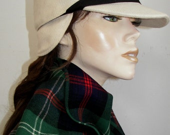 Burberry Equestrian Wool Hat With Earflap In Cream/Black Size L Burberry | Accessories | Burberry Equestrian Wool Hat With  main image 4