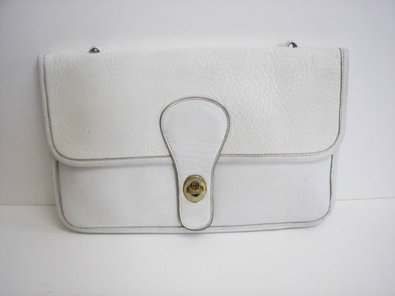 Bonnie Cashin Coach White Shoulder/Clutch Crossbo… - image 3