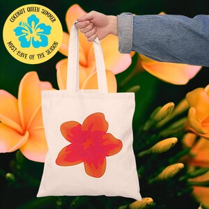 Hawaii Tasche, Plumeria Tasche, Hawaii Geschenk, Hawaii Urlaubstasche, Strandtasche, Geschenke für Gärtner, Kokosnuss Mädchen Accessoire, Beach Vibes