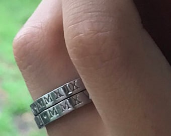 Personalized Stainless Steel Ring • Bible Verse, Scripture, 1 Cor 16:14, Pray Continually