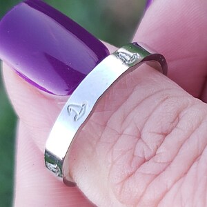 Witch Hat Ring • Hand Stamped Stainless Steel Halloween Jewelry