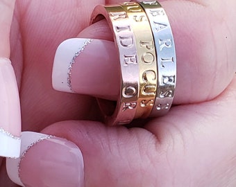 Fuqimanman2020 2pcs Silver and Rose Gold Open Heart Best Friends Promise Ring Set Graduation Gift