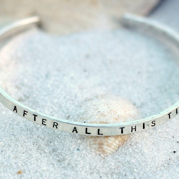 Personalized Stack Bracelet Personalized Jewelry Engraved Personalized Gift For Her Friendship Encouragement Bracelet Inspirational Word