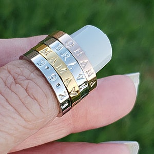 Christian Ring Scripture Ring Bible Verse Gift Personalize Ring Custom Scripture Custom Bible Verse Custom Ring Religious Gift image 2