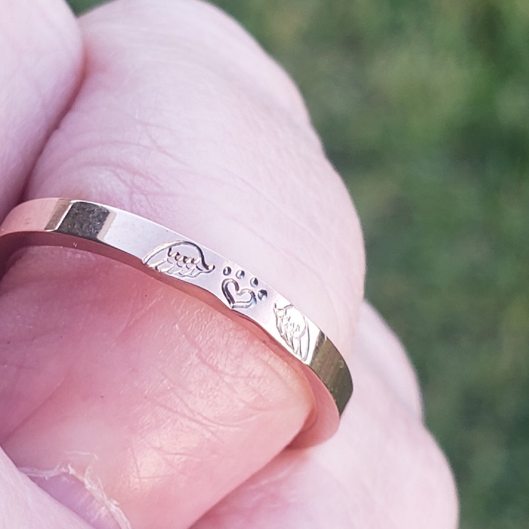 Pet Memorial Ring Pet Loss Ring Pet Loss Gift Fur Mom Gift Fur Mom Ring