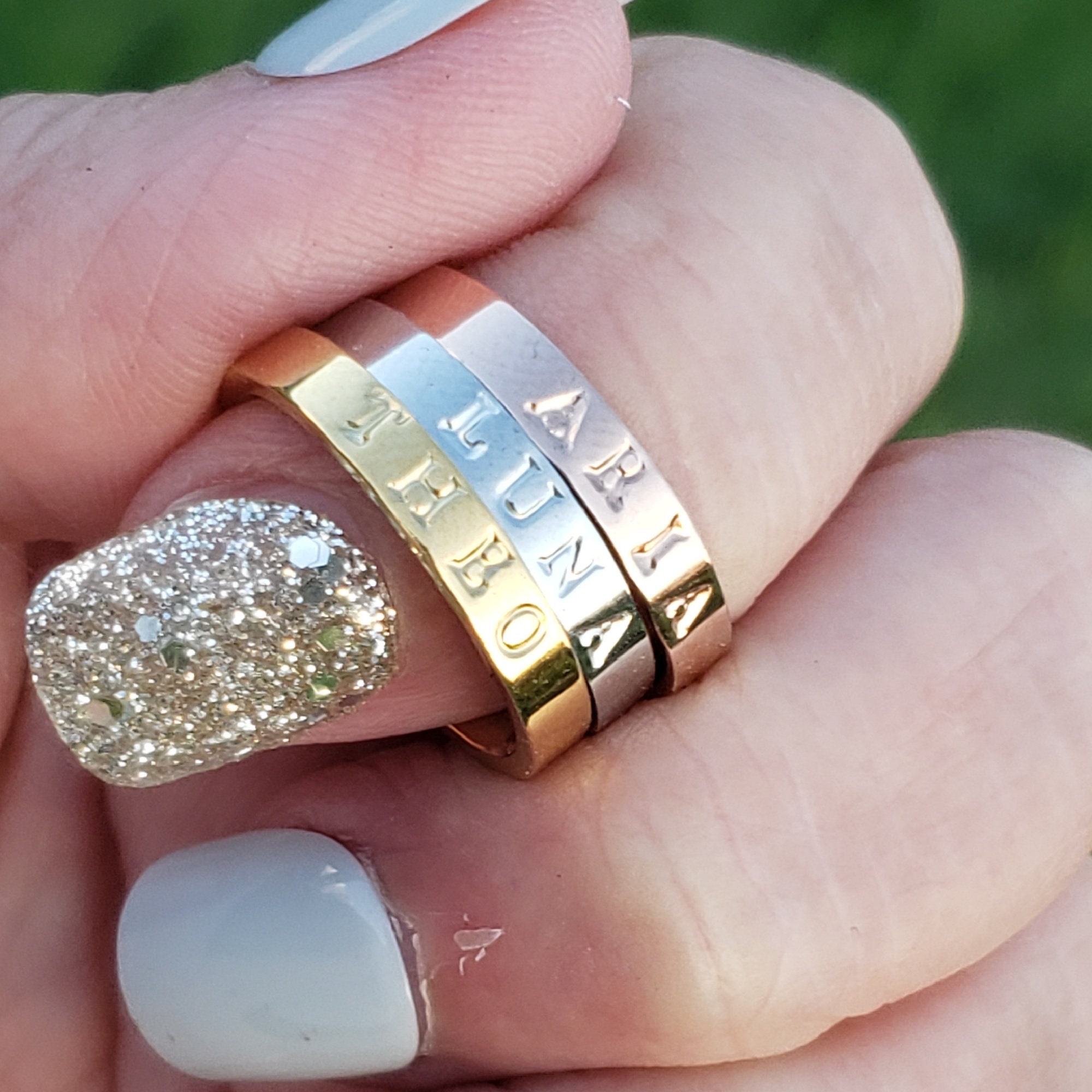 【Grace Personalized】RIAMリング UncomplicatedStyle - Etsy