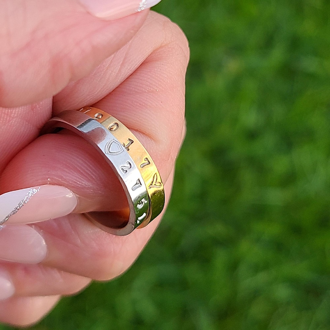 Personalized Police Badge Ring • Thin Blue Line Jewelry - Etsy