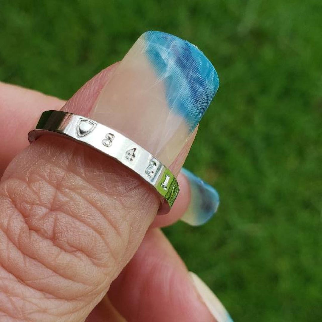 Personalized Police Badge Ring: Stainless Steel Back the Blue Jewelry ...