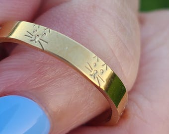 Anillo de gatito - Anillo de oro para mamá de gatos - Anillo apilable de plata para amantes de los gatos
