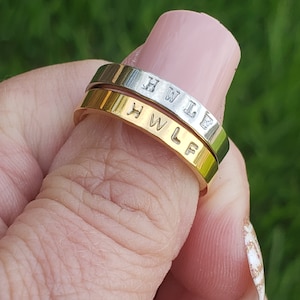 HWLF Ring · Christian Ring · He Would Love First · HWLF Gold Ring · HWLF Silver Ring · Religious Jewelry · Christian Ring · Baptism Gift