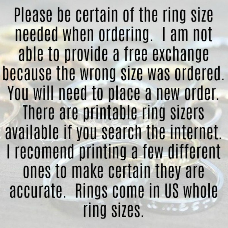 Personalize Ring Customize Ring Your Words Ring Quote Ring Inspirational Ring Personalized Ring Custom Ring Inspiring Ring Phrase Ring